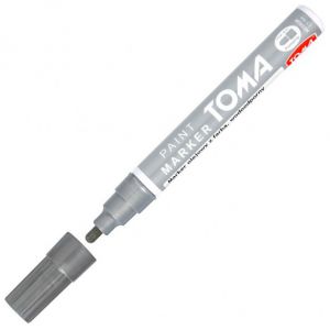 Marker olejowy Toma 440 gruby 2.5mm, Srebrny
